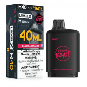 Level X M40 Ragin Razz Mango Iced 160k 20mg